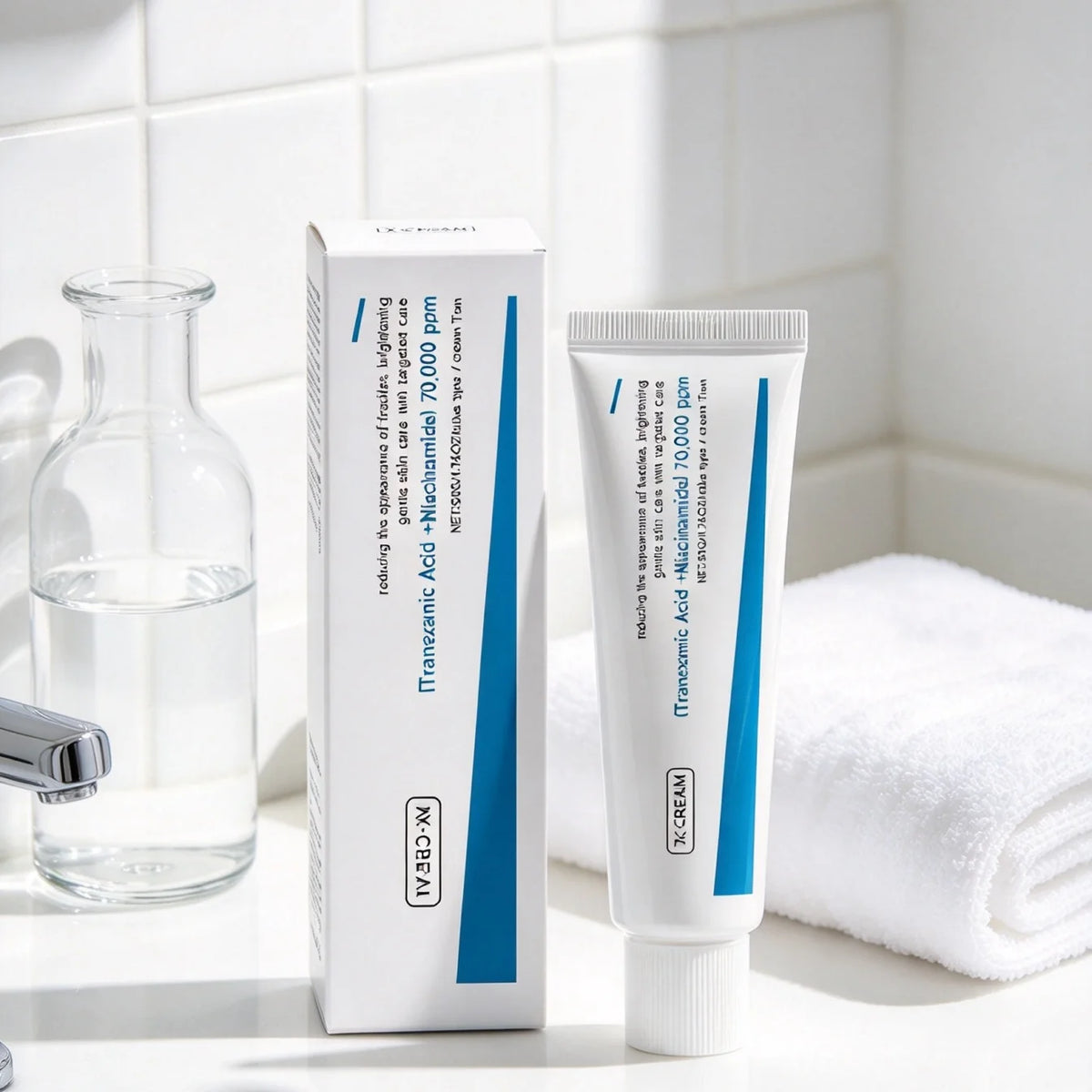 TX‑CREAM Gentle Brighten Even Skin Tone Fade Dark Spots Revive Dull Skin Moisturize Nourish Tranexamic Acid Niacinamide 