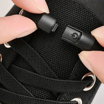 No Tie Shoe Laces Press Lock Shoelaces Without Ties Elastic Laces Sneaker Kids Adult Widened Flat Shoelace for Shoes
