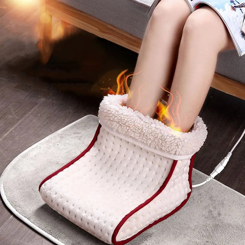 110V 220V Electric Massageer Electric Warm Heated Foot Warmer Washable Heat Warmer Thermal Foot Warmer 5 Modes Heat Sett
