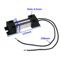 12V 50W/100W/150W PTC Air Heater Silver & Black