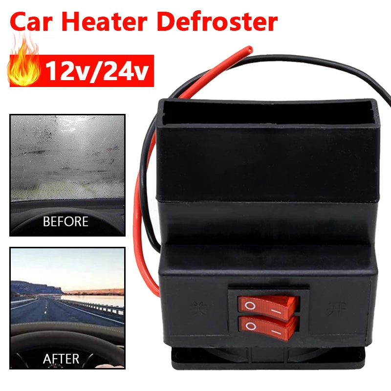 12V/24V 300W Winter Car Heater, Electric Heater Fan, Car Defroster, Hair Dryer