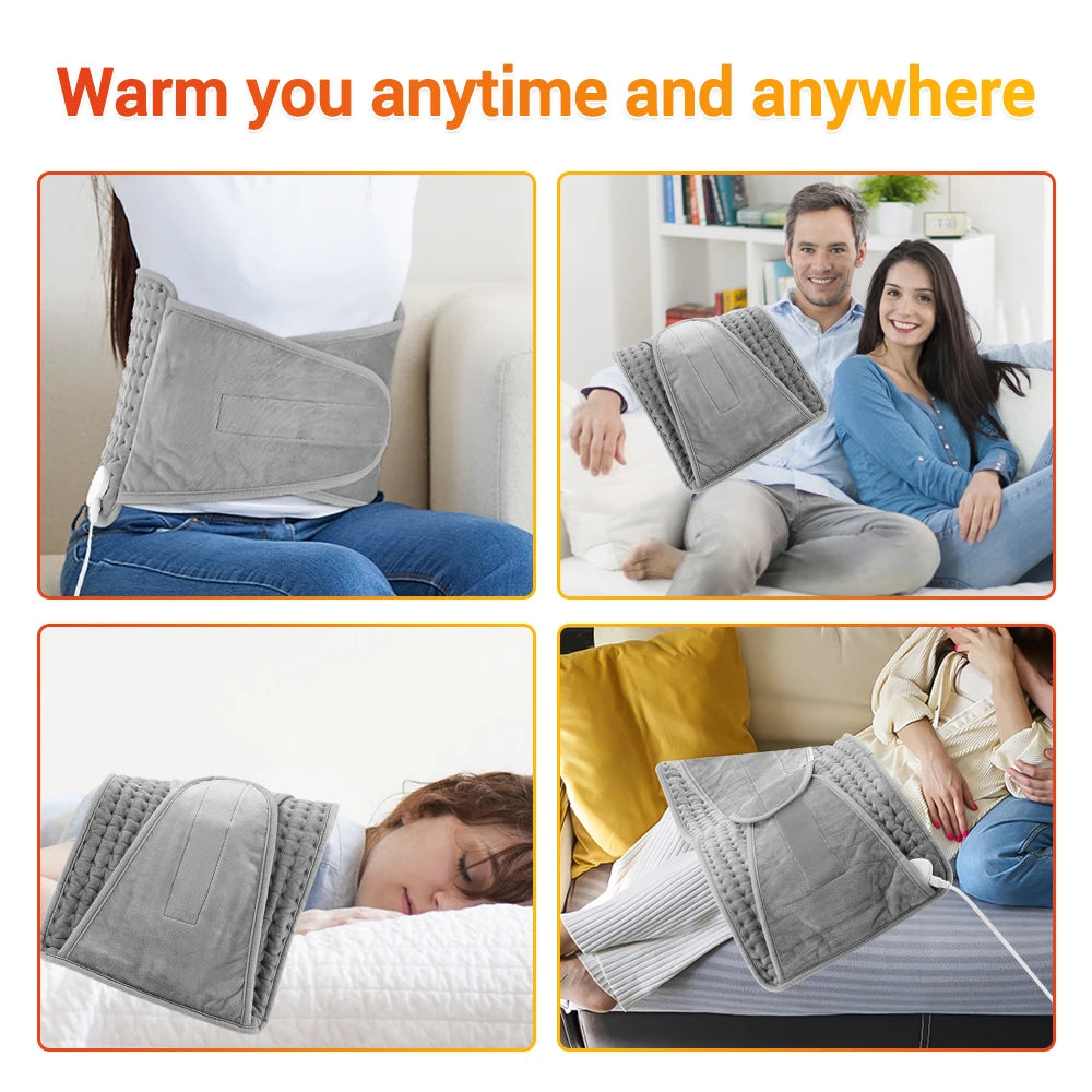 Electric Heating Pad Warm Physiotherapy Thermal Blanket Office Home Temperature Control Waist Belt Warming Back Hand Leg
