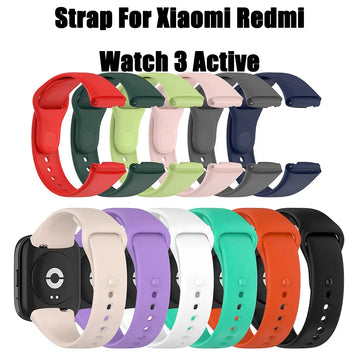 Silicone Strap For Xiaomi Redmi Watch 3 Active Straps Replacement Watchband For Redmi Watch 3 Active Wrist Band Accessories