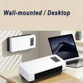 1500W Wall-mounted Electric Indoor Heater with Remote Control, 2 in 1 Mini Warmer / Ventilation Fan For Bedroom Bathroom