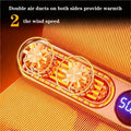 Electric Heater Fan with Digital Display Fast Heating Fan 12V/24V Car Heater Winter Car Speed Heating Fan Defogging Heat