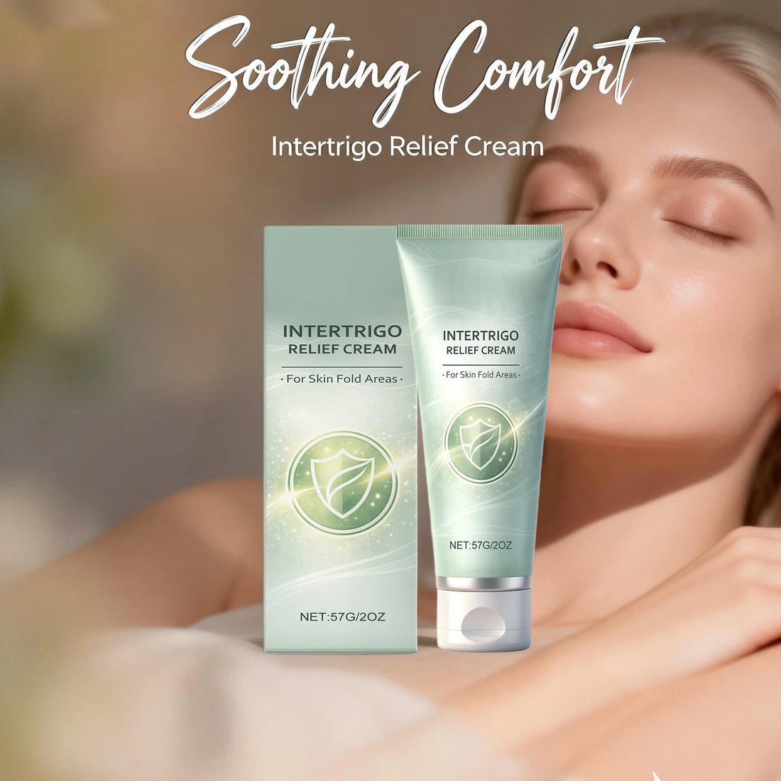 Intertrigo Relief Cream for Body Redness Relief Skin Fold Areas Light Breathable Long Lasting Hydrating Brighten Body Sk