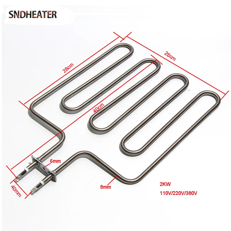 SNDHEATER Electric Sauna Heating Element 3U 4U 5U Air Dry Oven Heater 110v 220v 380v 1500w 2000w 3000w Stove Grill Spare