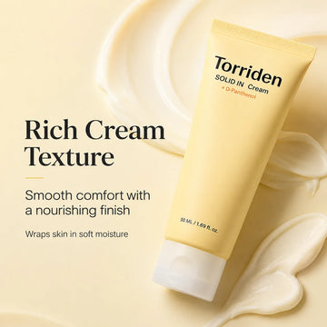 Torriden SOLID IN Cream Deep Moisture Boost Facial Cream Intense Hydration Strengthen Skin Barrier Soothing Gentle Care 