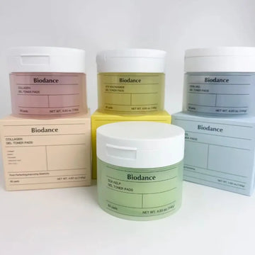 Biodance Collagen Soothing Ampoule Essence Moisturize Refine Pores Tighten Skin Care Cotton Toner Pads Hydrating Facial Skincare