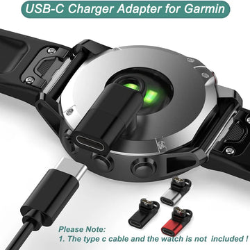 USB-C Charger Adapter for Garmin Watch Forerunner 970 965 265 255 165 55 & Fenix 8 7 7S 7X Pro，Vivoactive 6 5 4 4s 3，Venu 4 3 3S