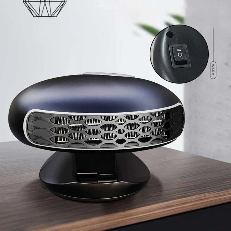 12V/24V Car Heater Heating Cooling Dual-purpose Low Power 360°rotation Defrost Defogger Fast Heating Foldable Stand 2026