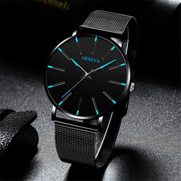 Fashion Mens Watches Top Brand Luxury Quartz Watch Men Casual Slim Mesh Steel Waterproof Sport Watch Relogio Masculino