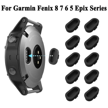 Charging Port Dustproof Plug Cover for Garmin Forerunner 955 945 255 Fenix 7 7S 7X 6 6S 6X Dust Cap Case