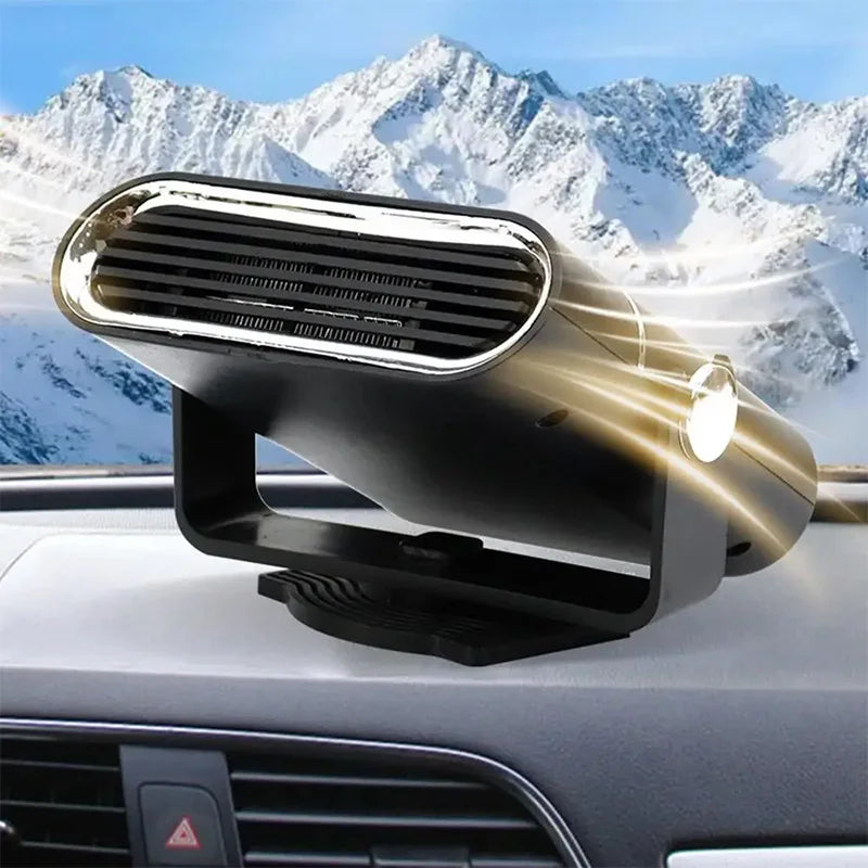 Car Electric Heater, Winter Multi-Mode Low-Noise 150-Watt Heating Fan Demister, Portable Glass Quick Demister, USB Fan