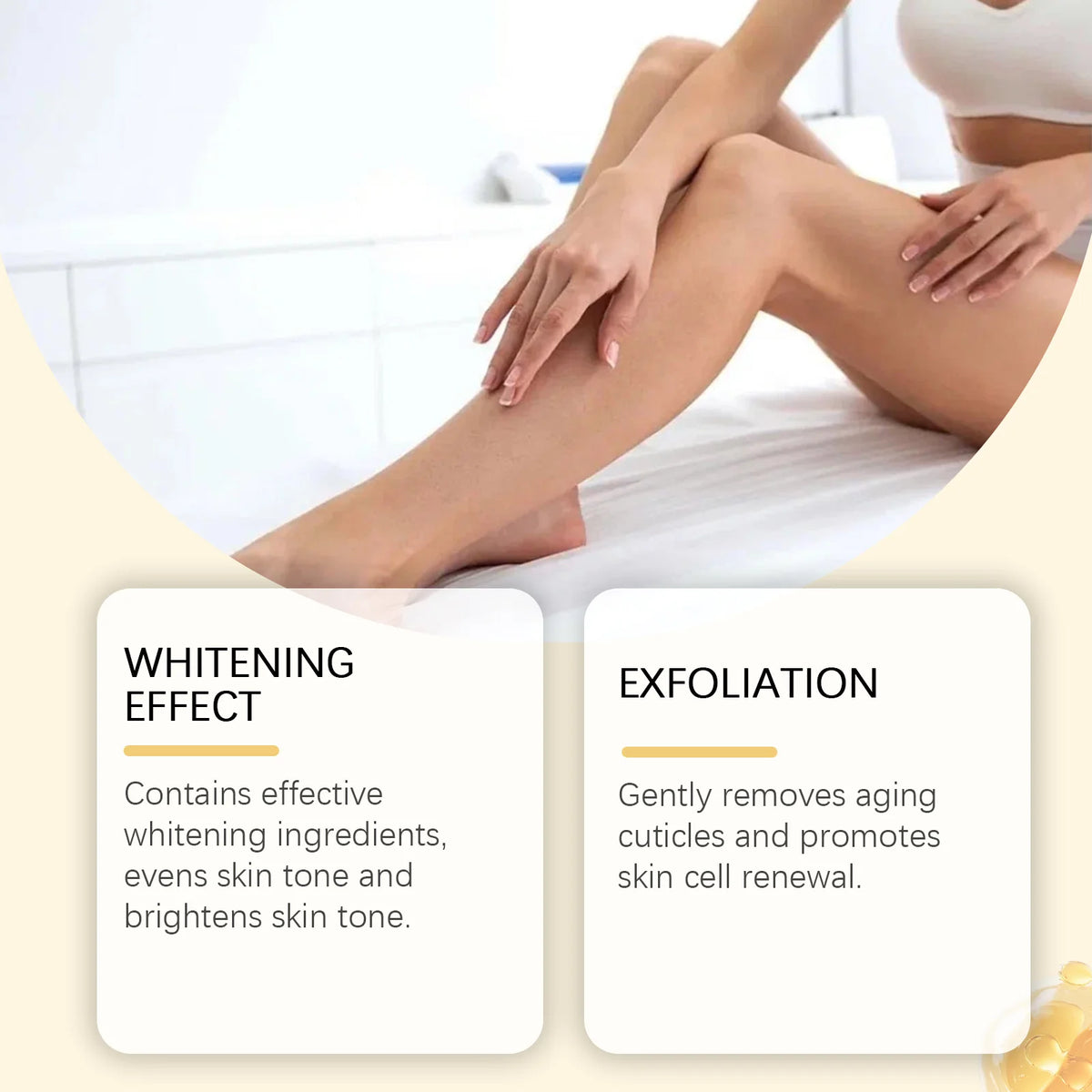 Turmeric Vitamin C Brightening Body Cream Deep Moisturizing Gentle Exfoliation Improve Dullness Even Skin Tone Nourishin