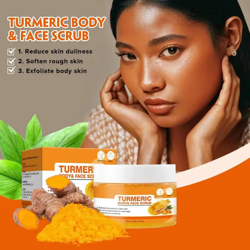Turmeric Scrub Turmeric Face Whitening Cream Brightening Exfoliating Pore Cleaning Turmeric Face Cream Lightening Exfoli
