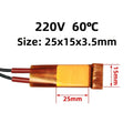 New 60-270 Degrees Heating Element 12V 24V 110V 220V 25*15*3.5mm Curlers Heater Celsius PTC Heaters For Miniature Heatin