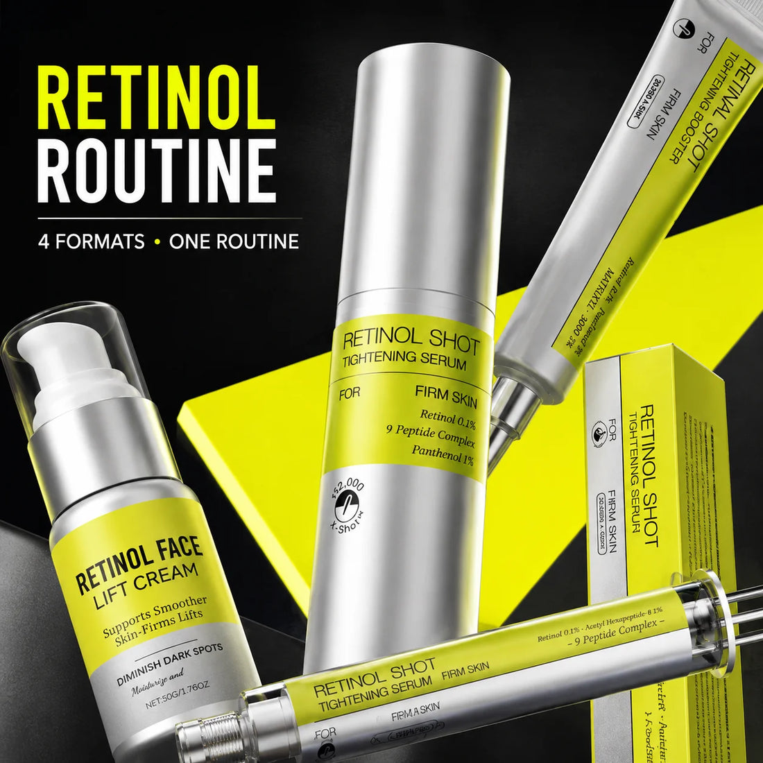 Retinal Shot Tightening Serum/Booster/Face Fift Cream Deep Hydration Moisturizating Firm Skin Reduces Fine Lines Minimiz