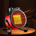 Electric Heating Fan 2000W Portable Space Heater Adjustable Thermostat 2 Heat Settings + Fan Mode Overheat & Tip-Over Pr