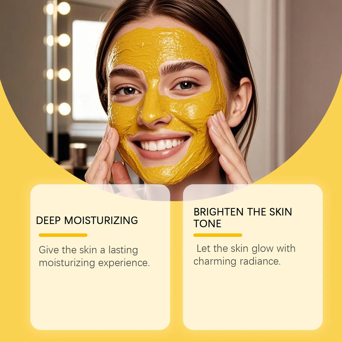 Turmeric Brightening Cream Fade Dark Spots Remove Pigmentation Smooth Fine Lines Lightening Lifting Moisturizing VC Faci