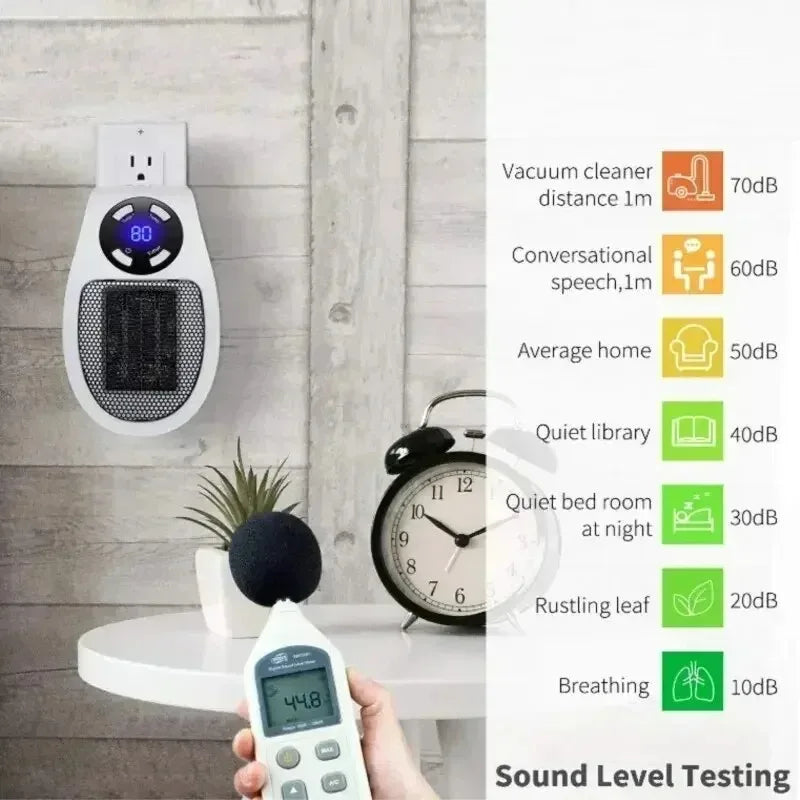 500W Electric Heater Wall-mounted Warm Air Blower Mini Hot Air Blower Plug-in Radiator With Remote Control Electric Hot 