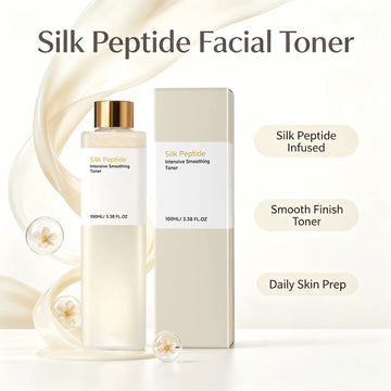 Silk Peptide Facial Toner Deep Hydration Calming Redness Repair Skin Barrier Refine Pores Brightening Dullness Face Primer Toner