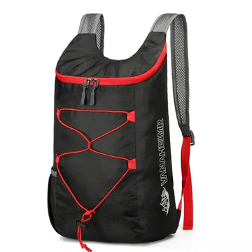 Backpack Multifunctional Outdoor Folding Backpack Lightweight Waterproof Nylon Fabric Sports Bag for Camping Hiking Travel