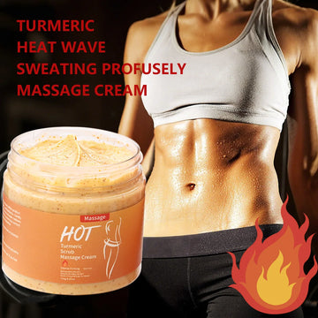Turmeric Massage Scrub Whitening and Exfoliating Massage, Heating Cream, Exercise Firming Walnut Shell Particle Massage 