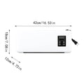 1500W Wall-mounted Electric Indoor Heater with Remote Control, 2 in 1 Mini Warmer / Ventilation Fan For Bedroom Bathroom