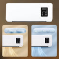 1500W Wall-mounted Electric Indoor Heater with Remote Control, 2 in 1 Mini Warmer / Ventilation Fan For Bedroom Bathroom