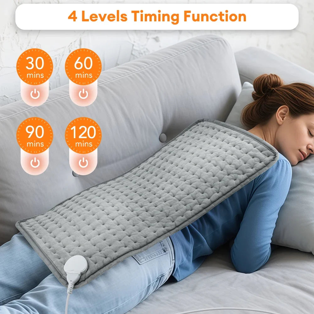 Electric Heating Pad Pet Heat Mat with 9 Levels Constant Temp 4 Mode Timer Body Warming Thermal Mat for Abdomen Hand The