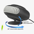 12V Car Heater 360° Rotatable Plug-In Fan
