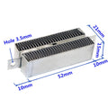 12V 50W/100W/150W PTC Air Heater Silver & Black
