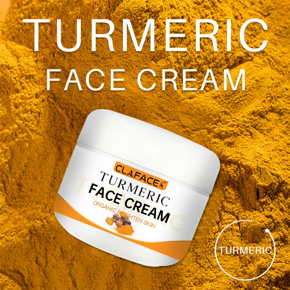 Turmeric Whitening Face Cream Reduce Wrinkle Lighten Fine Lines Makes Skin Look More Youthful Birghten Moisturize Facial