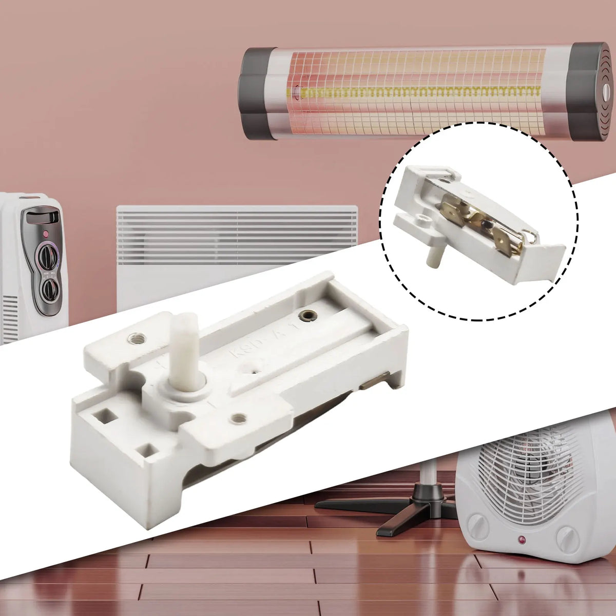 Electric Heater Thermostat 250V 16A Temperature Control Switch Electric Heating Accessories Replacement Parts