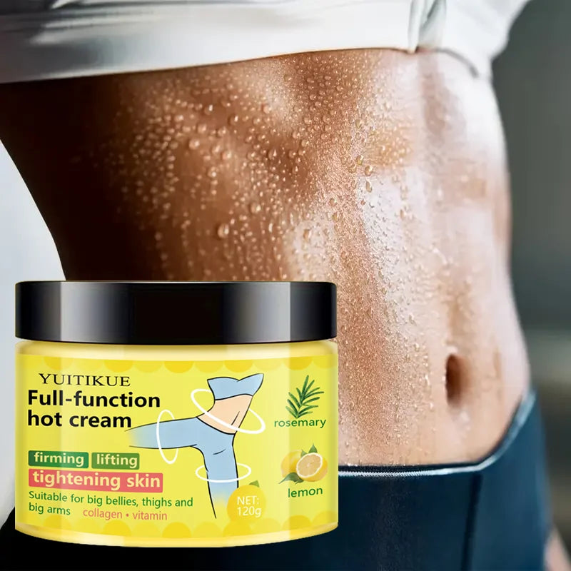 YUITIKU Multi-Function Hot Cream - Tightens and Lifts Skin, Suitable for Belly, Thighs, and Arms, Contains Collagen and 