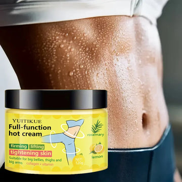YUITIKU Multi-Function Hot Cream - Tightens and Lifts Skin, Suitable for Belly, Thighs, and Arms, Contains Collagen and 