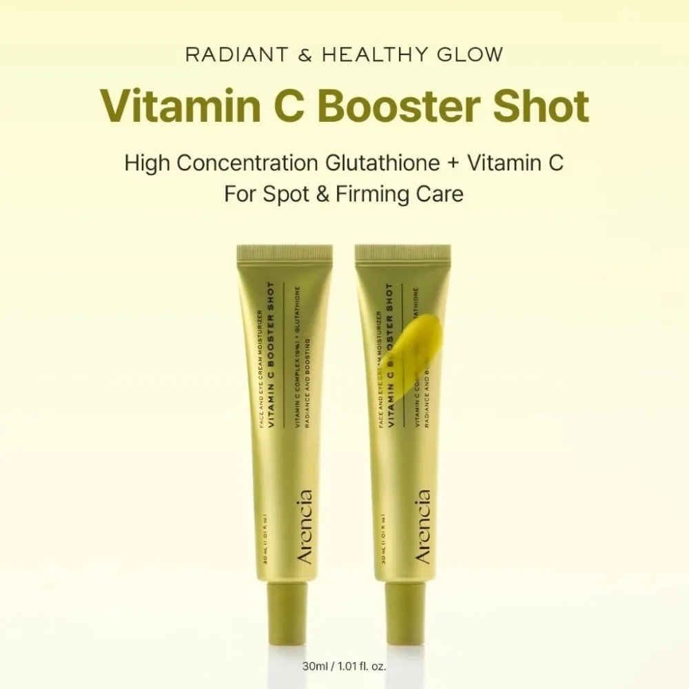 30ml Arencia Retinal Brighten Firming Boosting Moisturizer VitaminC Booster Shot Glutathione Face Eye Cream Day Night Cr