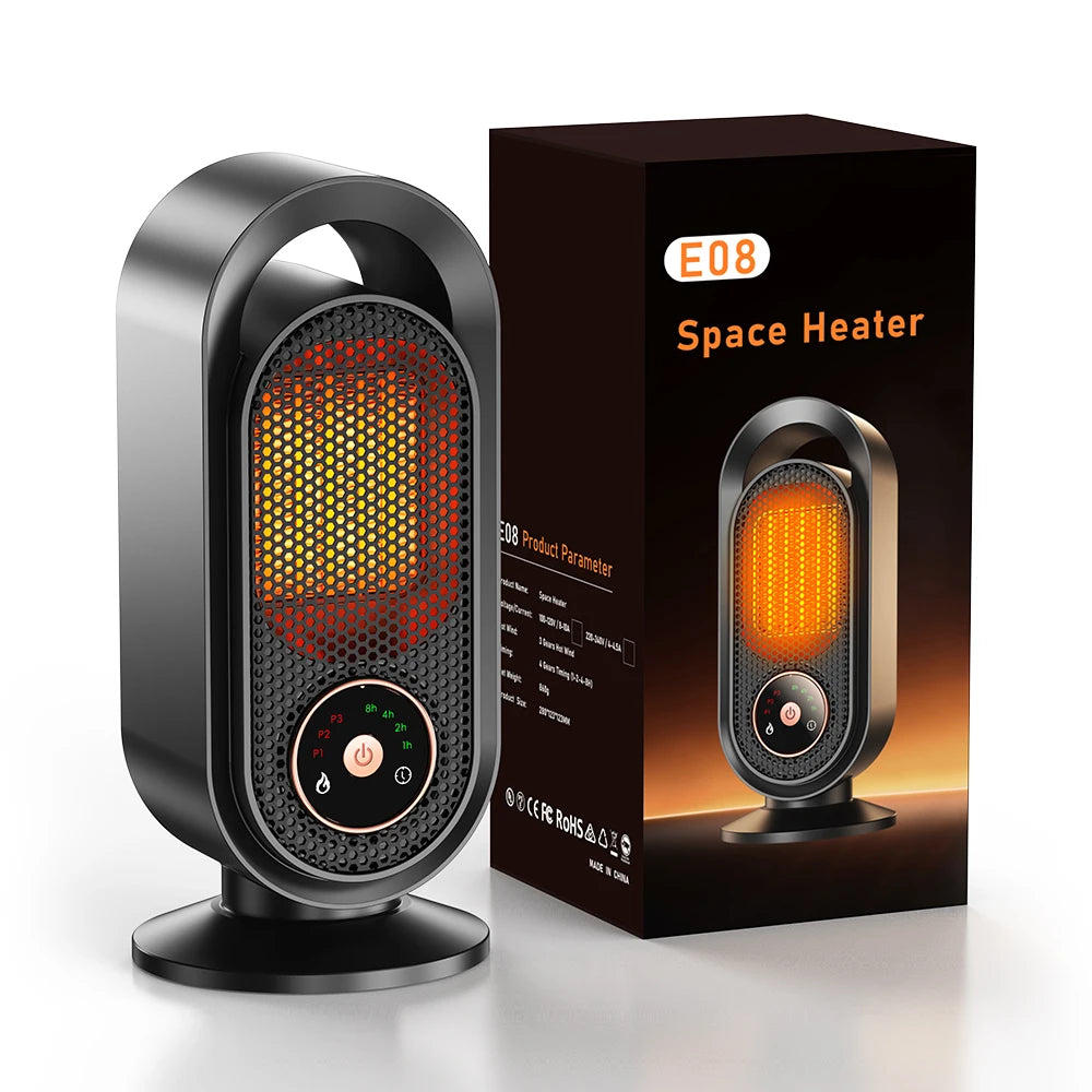 Winter Portable desktop Heater PTC Fast Heating 1000W Household Heater 110V-220V Electric Heater Suitable for Home/Offic