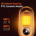 Winter Portable desktop Heater PTC Fast Heating 1000W Household Heater 110V-220V Electric Heater Suitable for Home/Offic