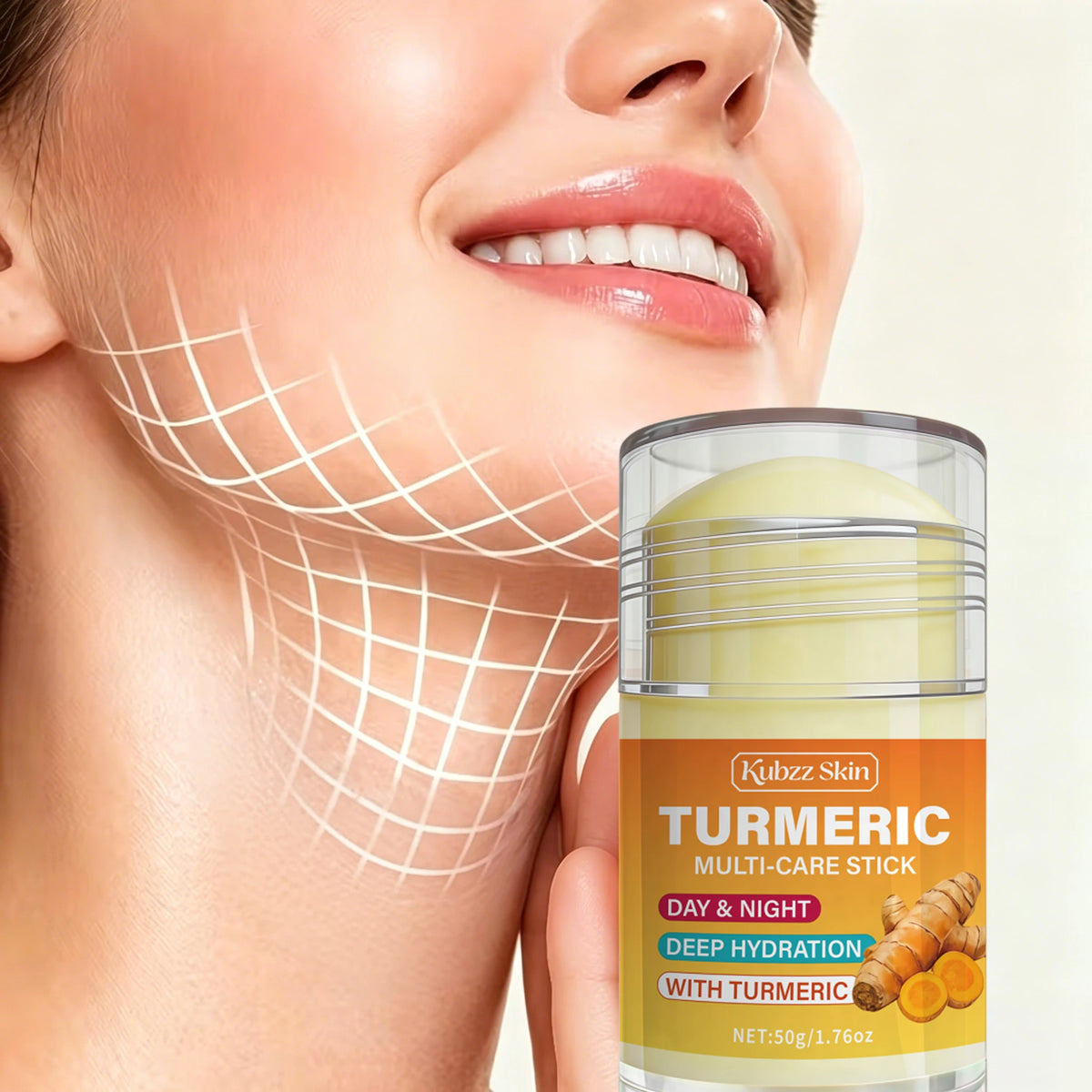 Instant Lift And Firming, Turmorie Facial And Neck Lift Gel Stick, Wrinkles Appear Reduced,