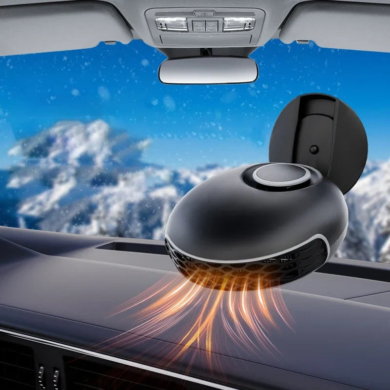 12V/24V Car Heater Heating Cooling Dual-purpose Low Power 360°rotation Defrost Defogger Fast Heating Foldable Stand 2026