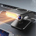 Electric Heater Fan with Digital Display Fast Heating Fan 12V/24V Car Heater Winter Car Speed Heating Fan Defogging Heat