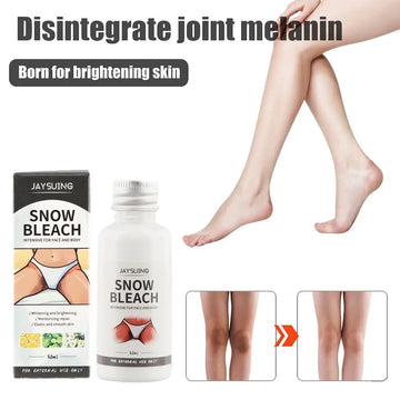 30ml Glowhite Snow Bleach Cream Hyperpigmentation Lightens Dark Spots Penetrates Skin Layers Brightens Moisturizes Armpi