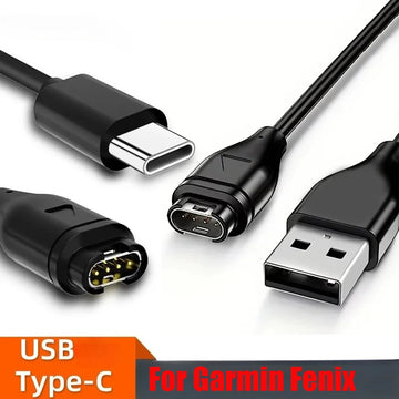 USB/Type-C Charging Cable For Garmin Fenix 7 7S 7X 6 6S 6X 5 5X 5S Plus Vivoactive 3 Forerunner 945 935 245 255 Charger Dock
