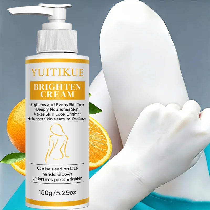 YUITIKUE Hydrating Radiance Care Cream Improve Uneven Skin Tone Nourish Armpits Elbows Hands Facial Daily Body Moisturiz
