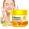 Turmeric VC Face Cream Firming Moisturizes Skin Leaving Skin Fresh Non Greasy Smooth Firm Soft Elastic Energetic