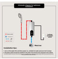 Instant Water Heater 220V Portable Electric Heaters for Bathroom Hot Water Shower and Home Kitchen Heating