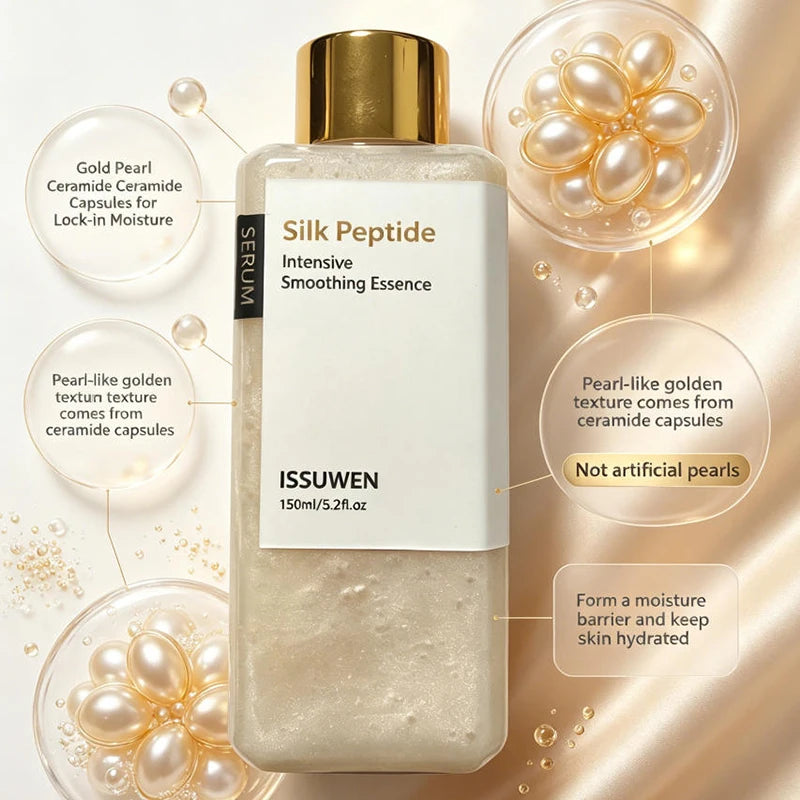 Silk Peptide Moisturizing Toner 150ml Smooth And Soft Skin Gentle Deeply Nourishing For All Skin Types Daily Skincare Toner