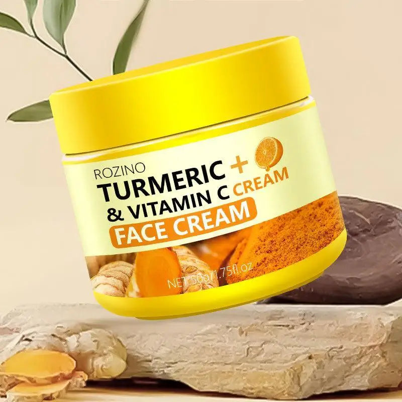 Turmeric VC Face Cream Firming Moisturizes Skin Leaving Skin Fresh Non Greasy Smooth Firm Soft Elastic Energetic